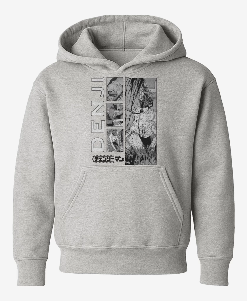 Poleron de niño Gris Melange de Demonio Denji