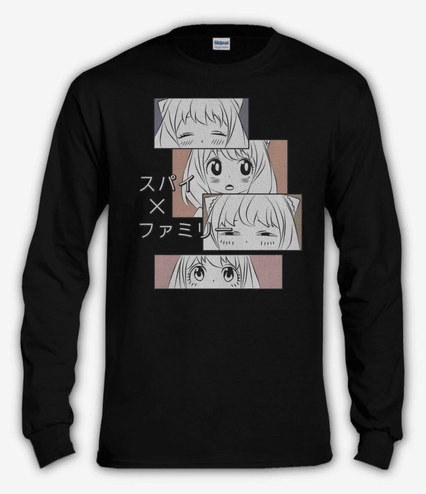 Polera manga larga Negro de Anya Forger 3