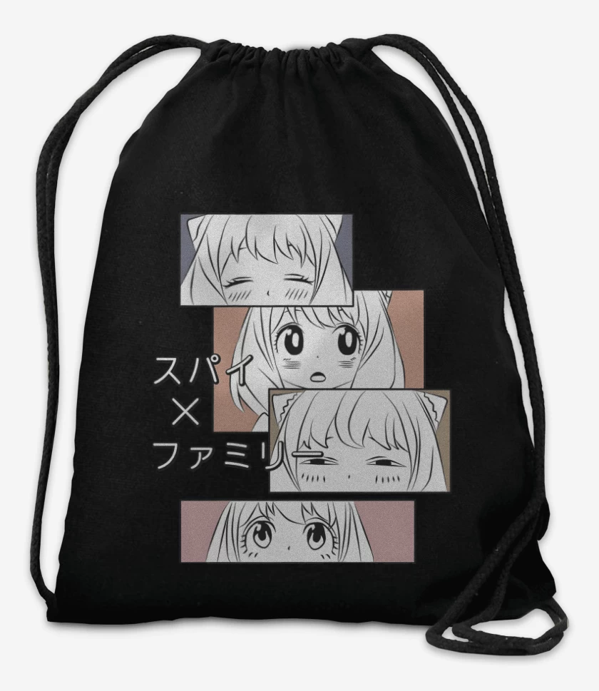 Mochila Negro de Anya Forger 3