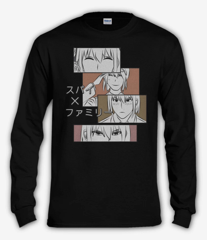 Polera manga larga Negro de Yuri Briar