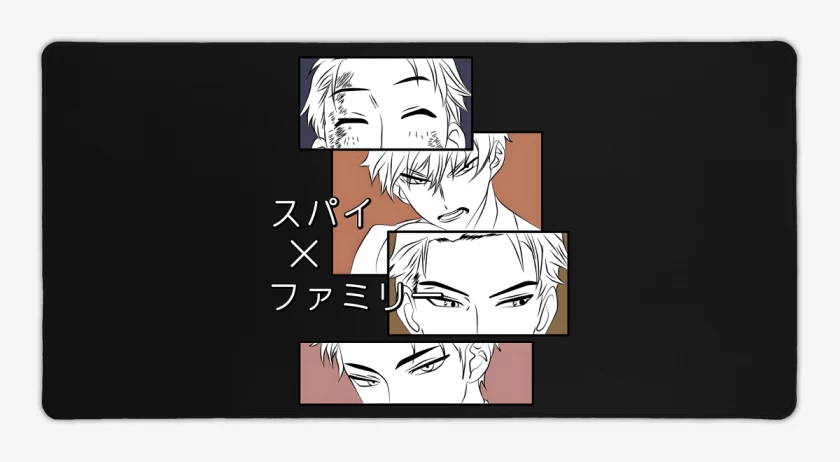 Mouse pad Gamer Negro de Loid Forger