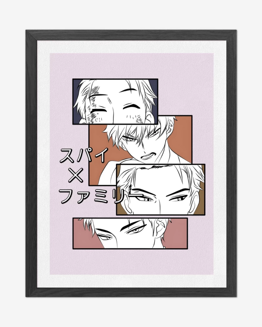 Cuadro decorativo Rosa Pastel de Loid Forger