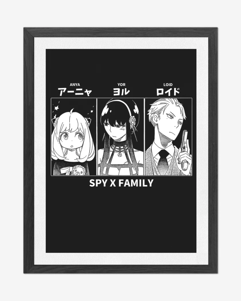 Cuadro decorativo Negro de Anya x Yor x Loid