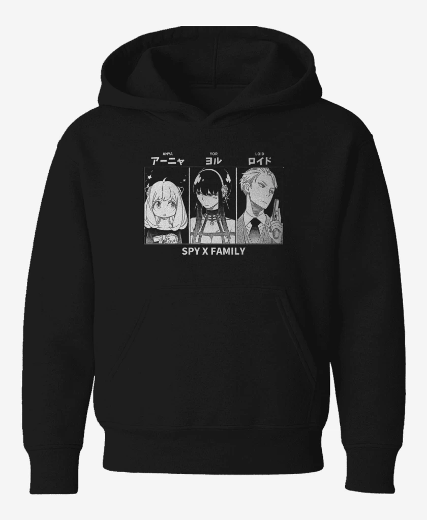 Poleron de niño Negro de Anya x Yor x Loid