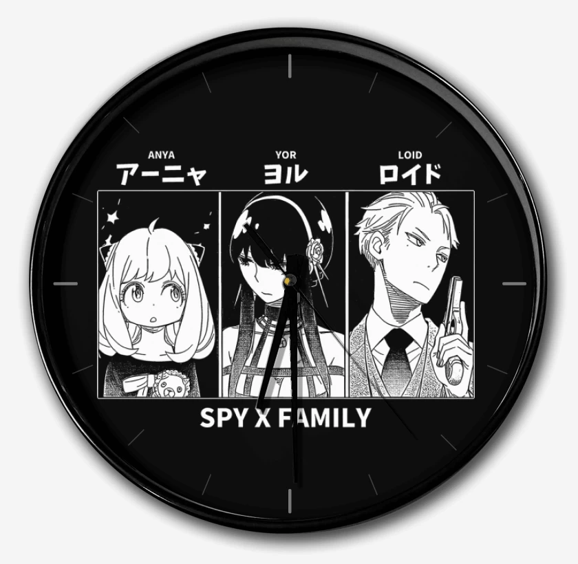 Reloj Negro de Anya x Yor x Loid
