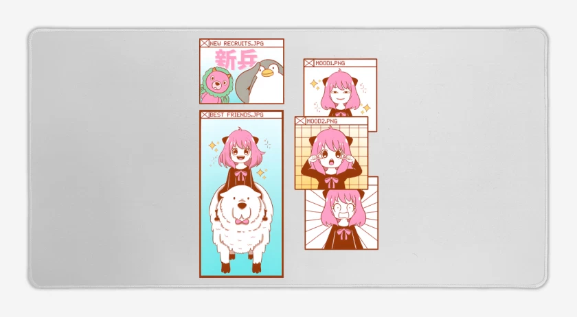 Mouse pad Gamer Anya Moods