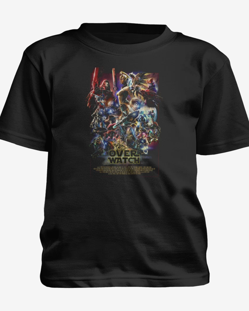 Polera de niño Negro de Over Wars