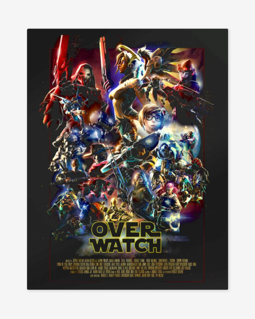 Print metalico Negro de Over Wars