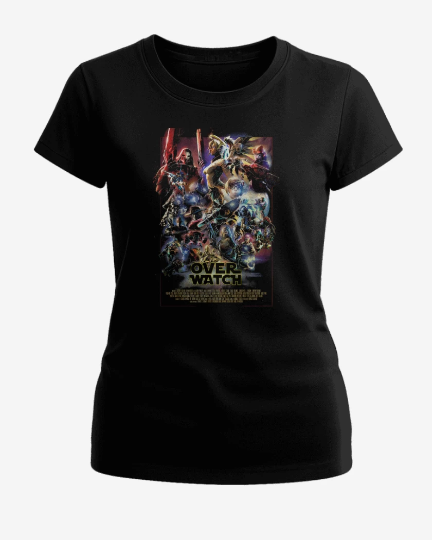 Polera de Mujer Negro de Over Wars