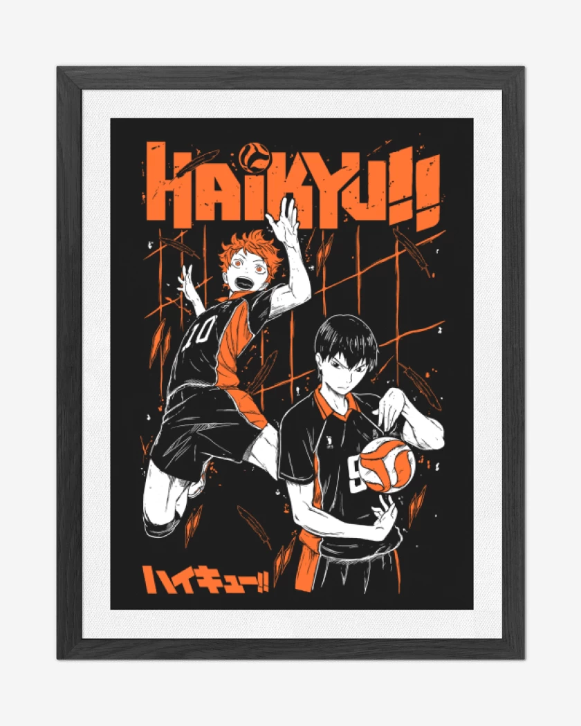 Cuadro decorativo Negro de Hinata x Kageyama