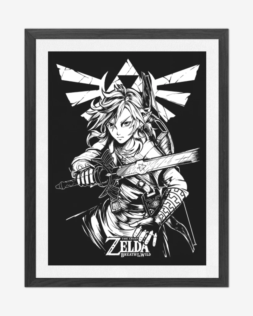Cuadro decorativo Negro de Link of the Wild