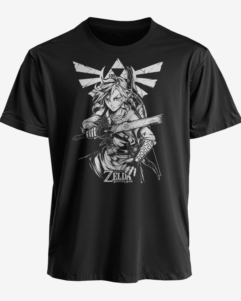 Polera premium Negro de Link of the Wild