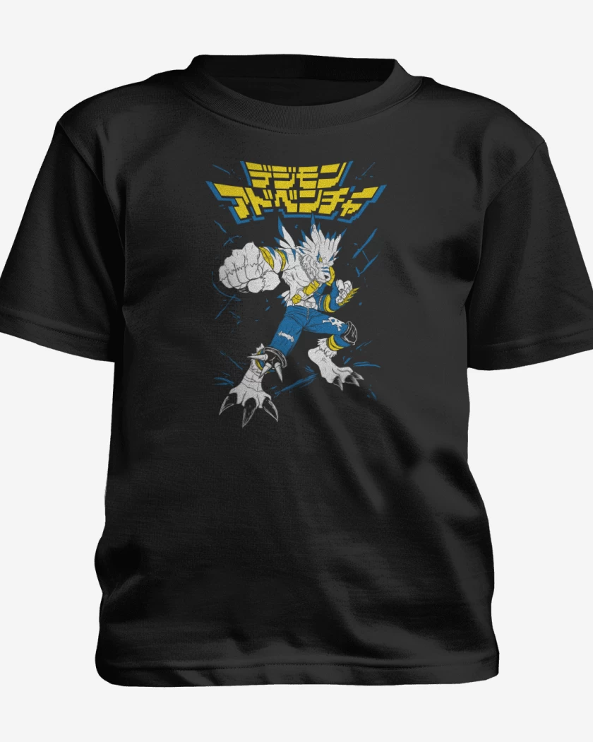 Polera de niño Negro de WereGarurumon
