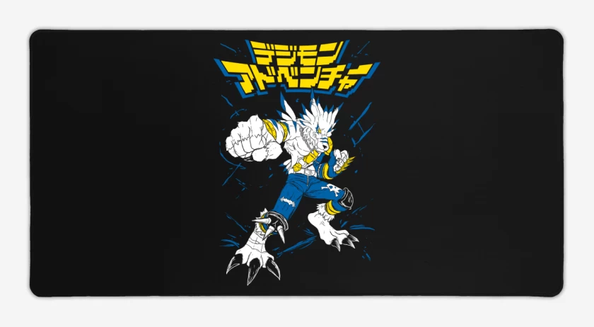 Mouse pad Gamer Negro de WereGarurumon