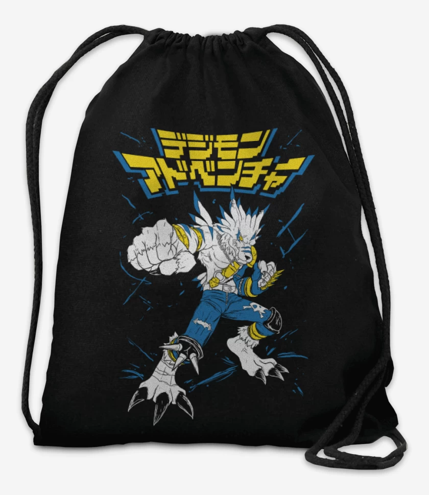 Mochila Negro de WereGarurumon