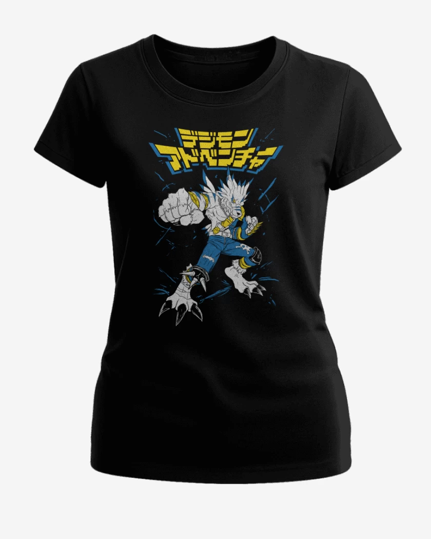 Polera de Mujer Negro de WereGarurumon