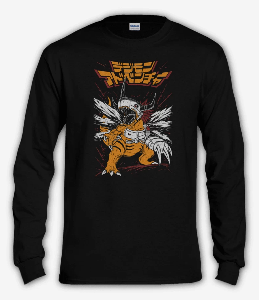 Polera manga larga Negro de MetalGraymon