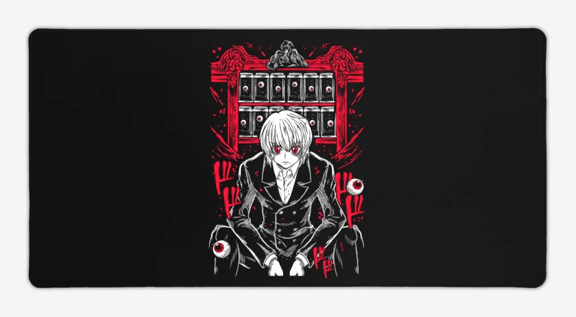 Mouse pad Gamer Negro de Kurapika