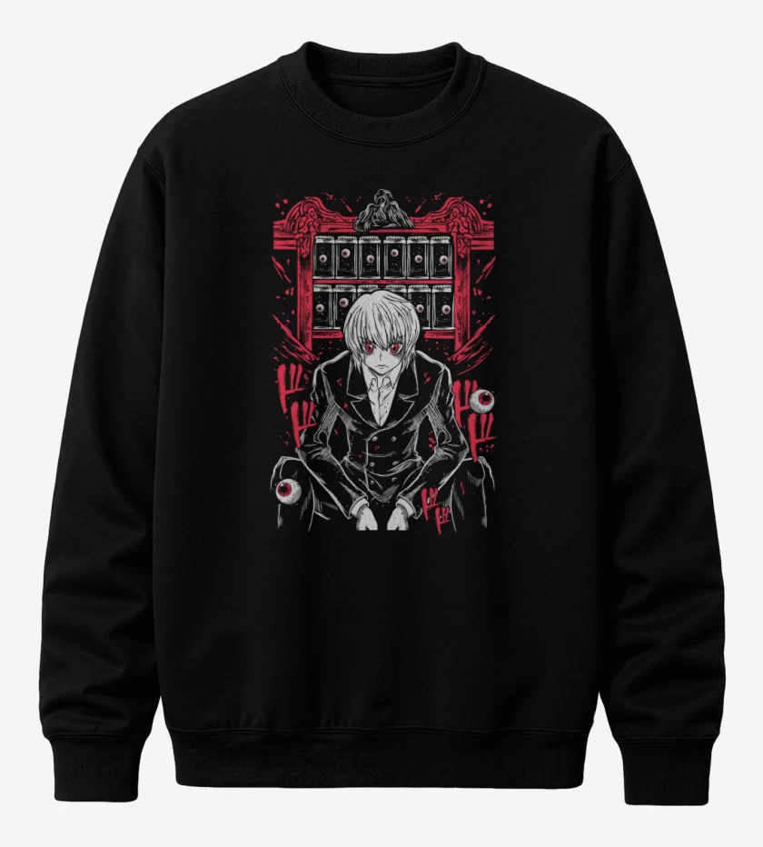 Poleron polo Negro de Kurapika