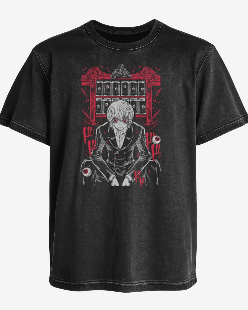 Polera desgastada Negro de Kurapika