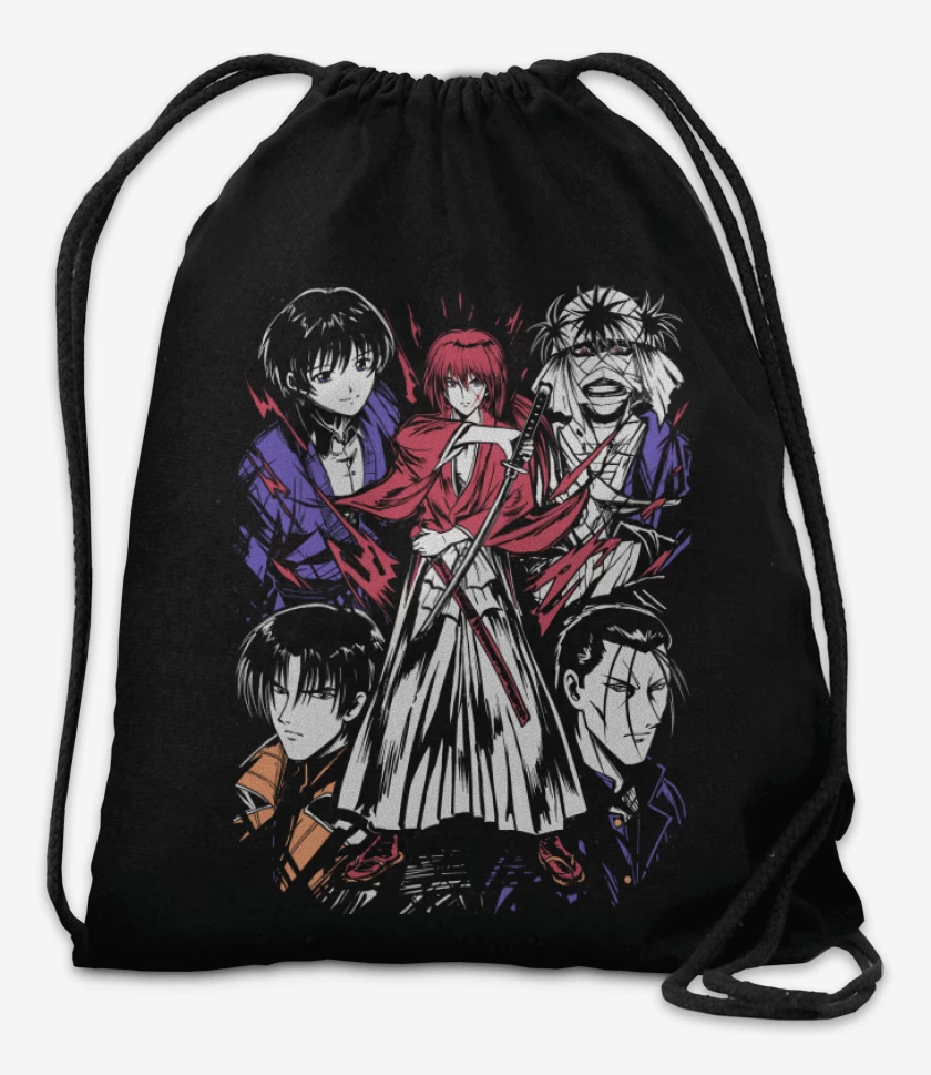 Mochila Negro de Rurouni Kenshin