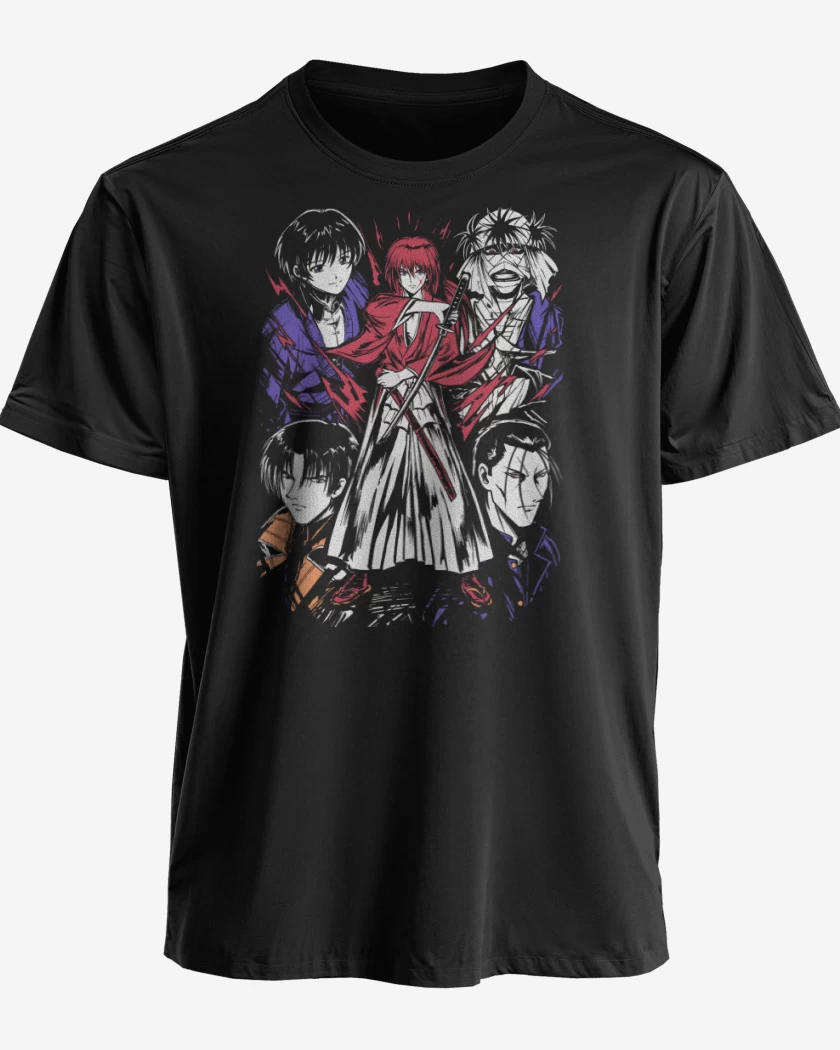 Polera premium Negro de Rurouni Kenshin