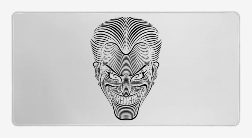 Mouse pad Gamer Blanco de Bromista lineas