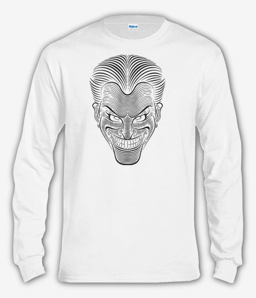 Polera manga larga Blanco de Bromista lineas