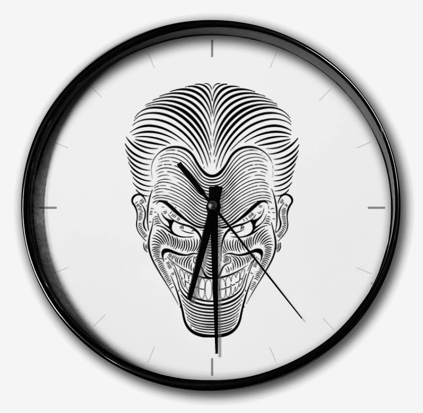Reloj Blanco de Bromista lineas