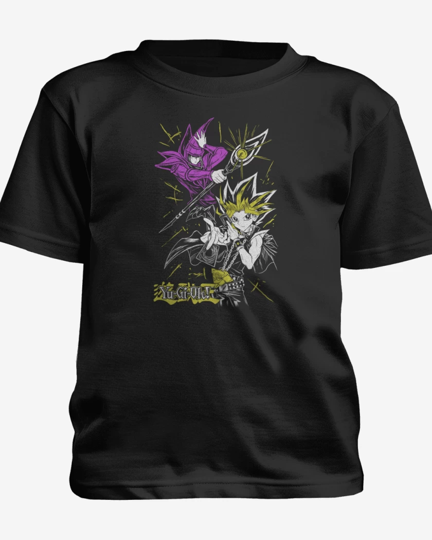 Polera de niño Negro de Mago Oscuro x Yugi