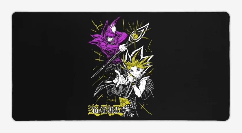 Mouse pad Gamer Negro de Mago Oscuro x Yugi