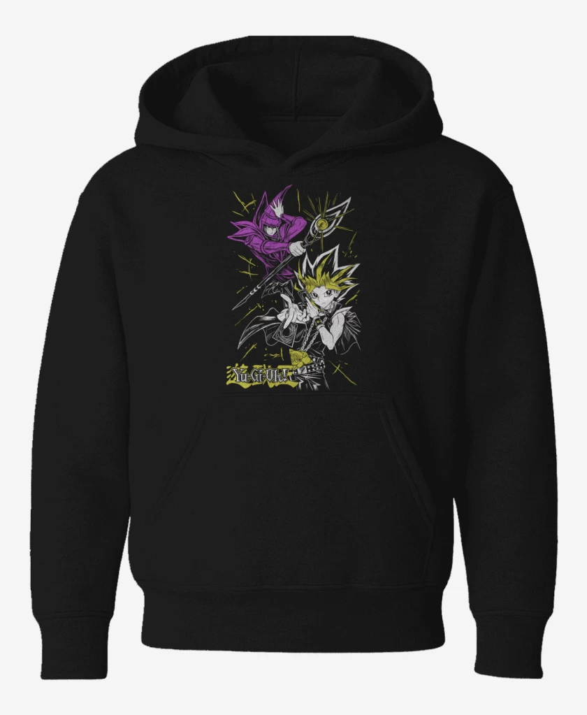 Poleron de niño Negro de Mago Oscuro x Yugi