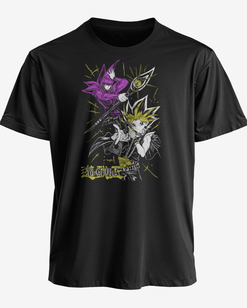 Polera premium Negro de Mago Oscuro x Yugi