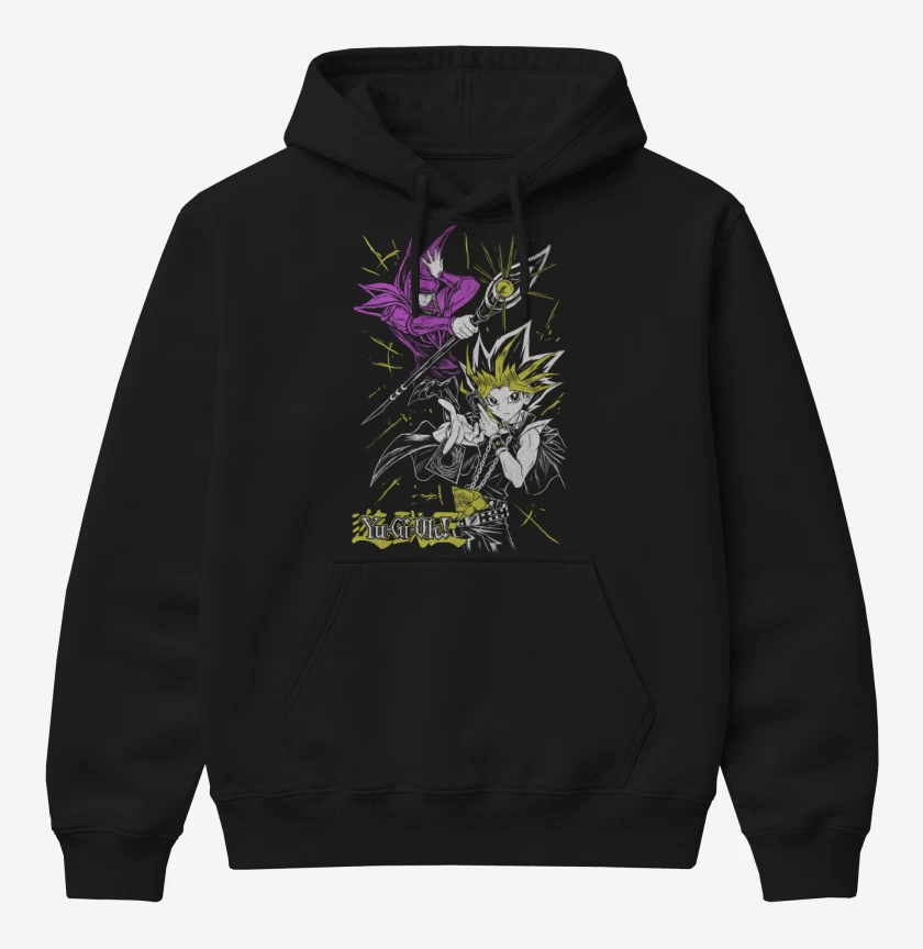 Poleron Canguro básico Negro de Mago Oscuro x Yugi