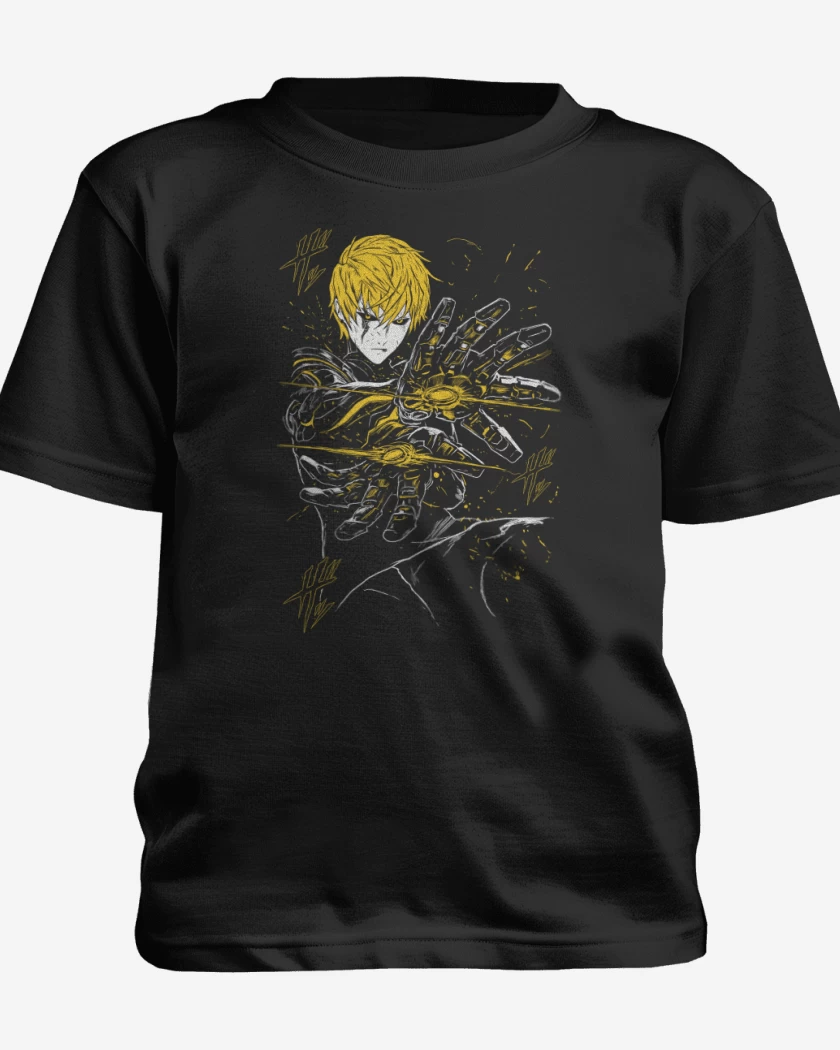 Polera de niño Negro de Cyborg Genos