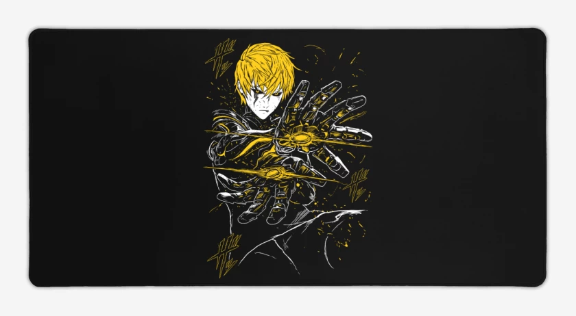Mouse pad Gamer Negro de Cyborg Genos