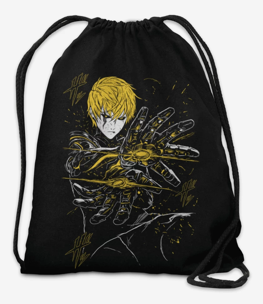 Mochila Negro de Cyborg Genos