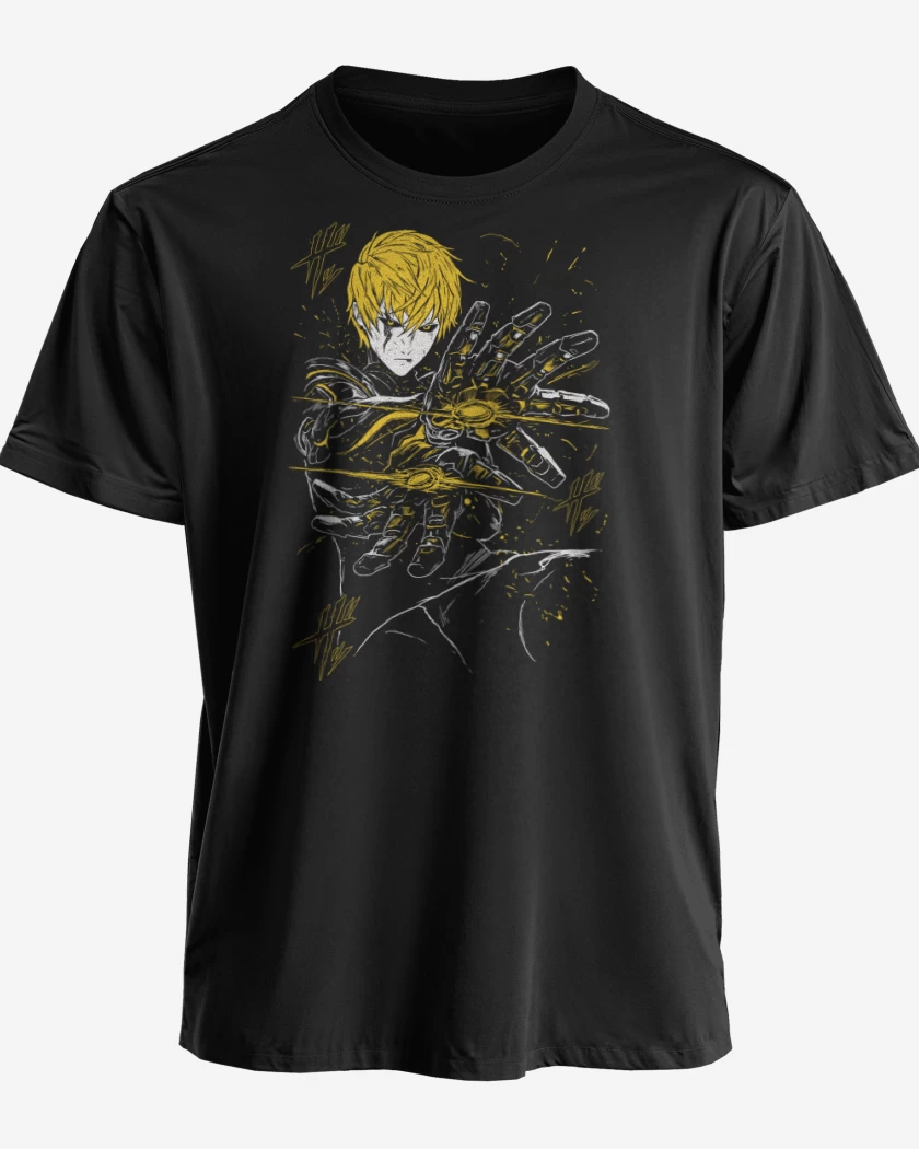 Polera premium Negro de Cyborg Genos