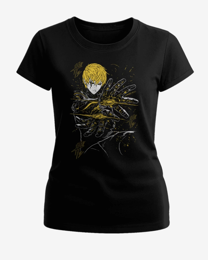 Polera de Mujer Negro de Cyborg Genos
