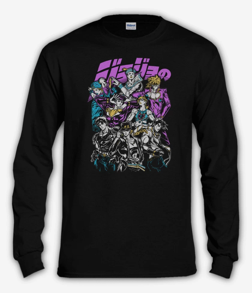 Polera manga larga Negro de JoJos Bizarre Adventure