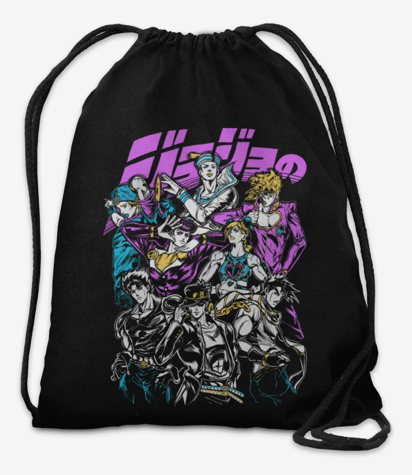 Mochila Negro de JoJos Bizarre Adventure