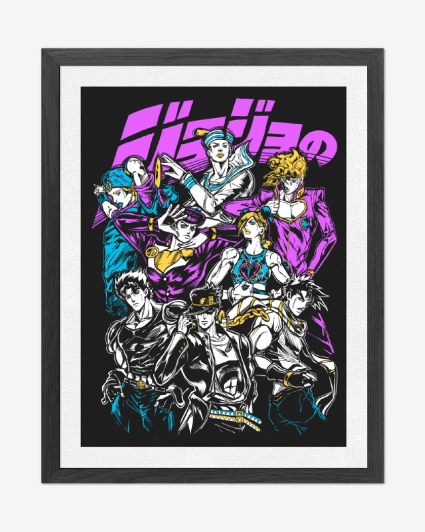 Cuadro decorativo Negro de JoJos Bizarre Adventure