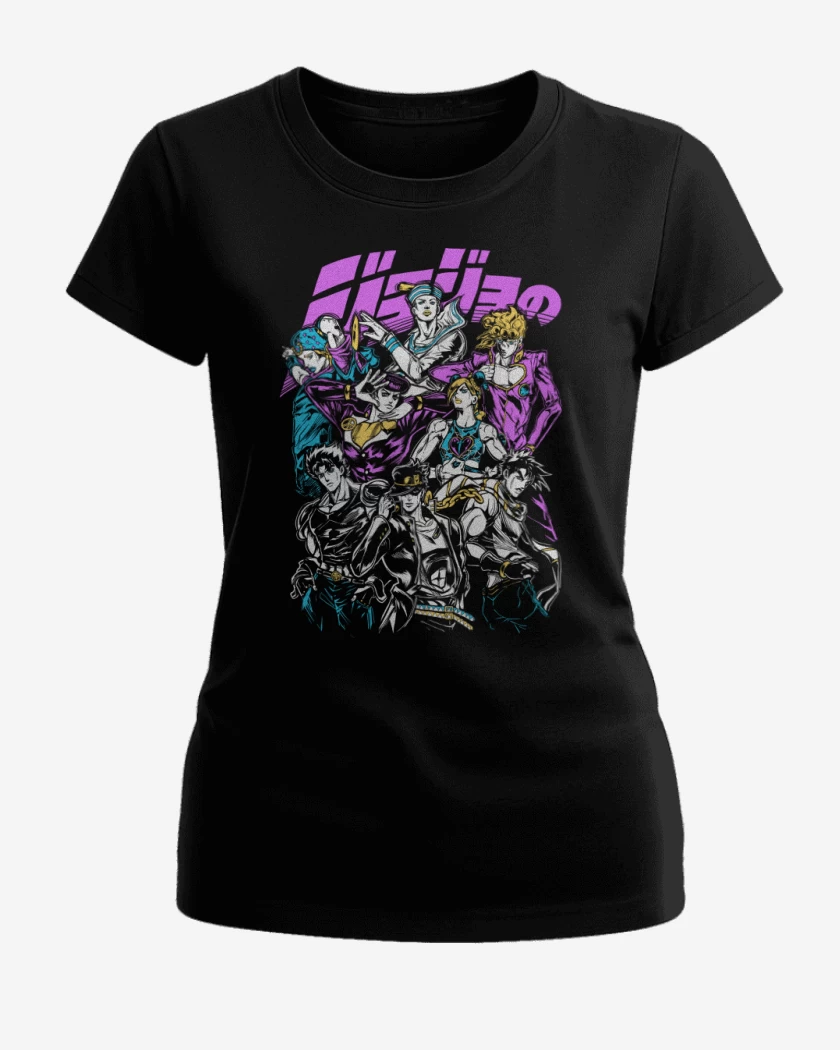 Polera de Mujer Negro de JoJos Bizarre Adventure