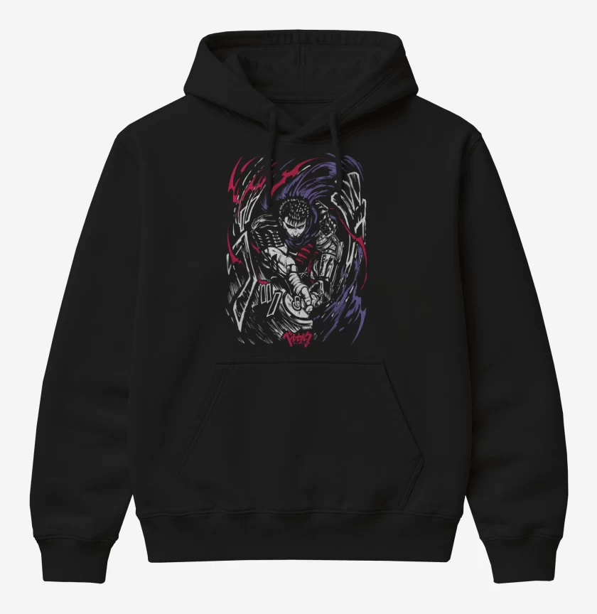 Poleron Canguro básico Negro de Guts