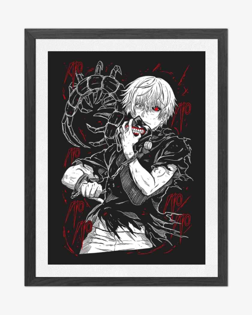 Cuadro decorativo Negro de Ken Kaneki