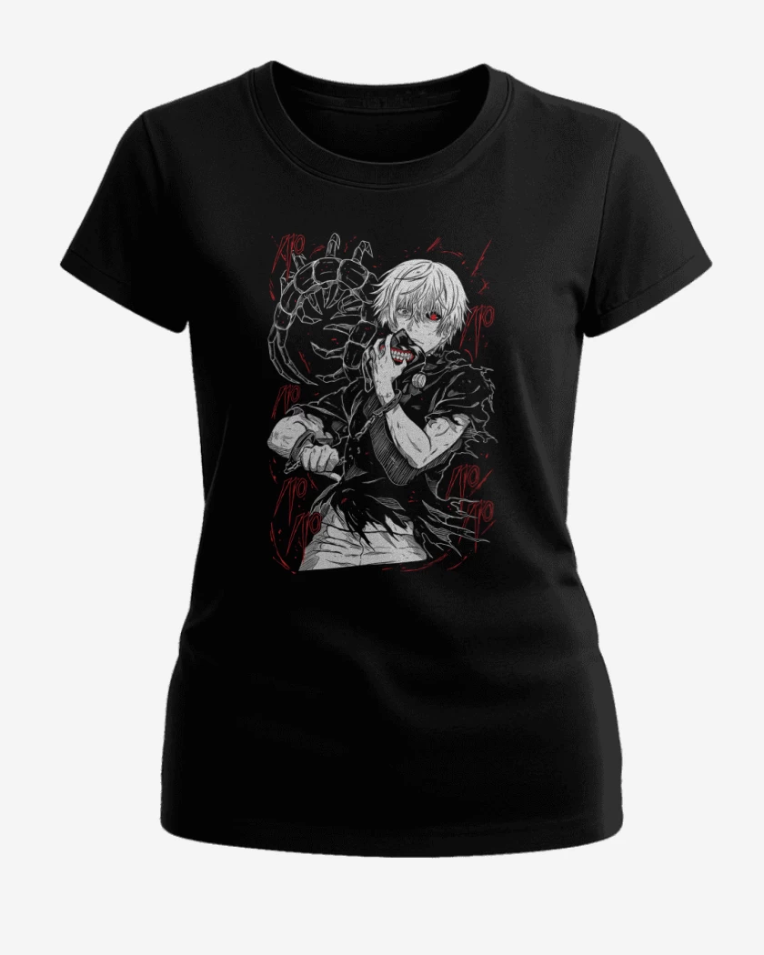 Polera de Mujer Negro de Ken Kaneki