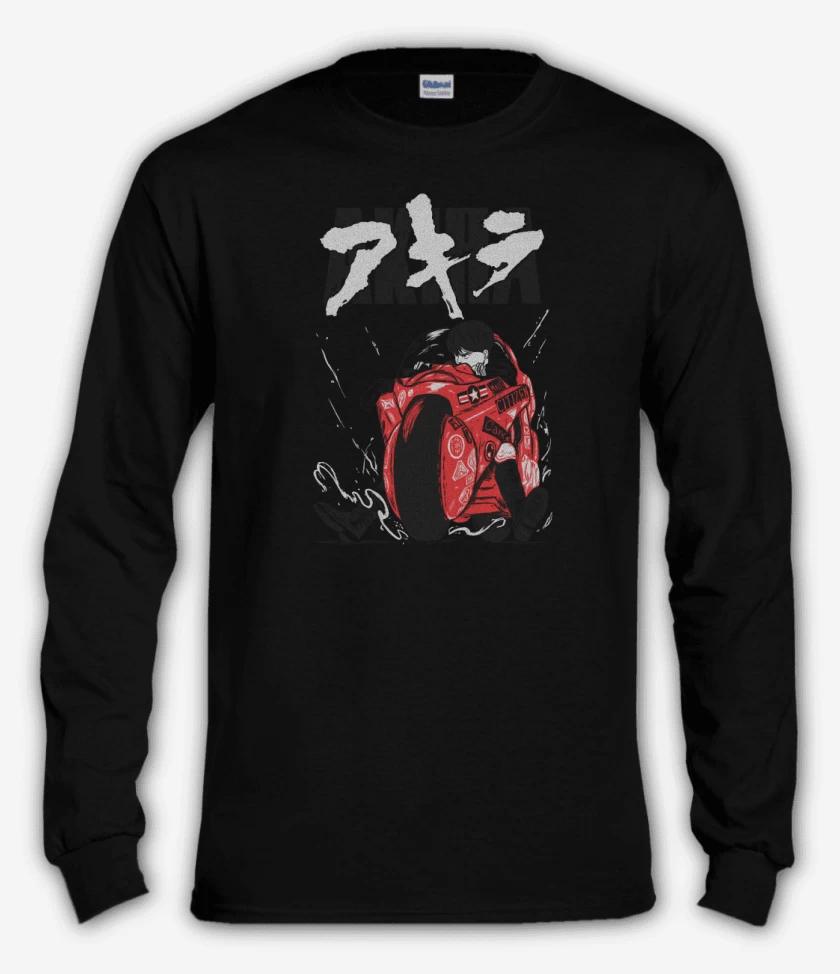 Polera manga larga Negro de Kaneda Motoquero