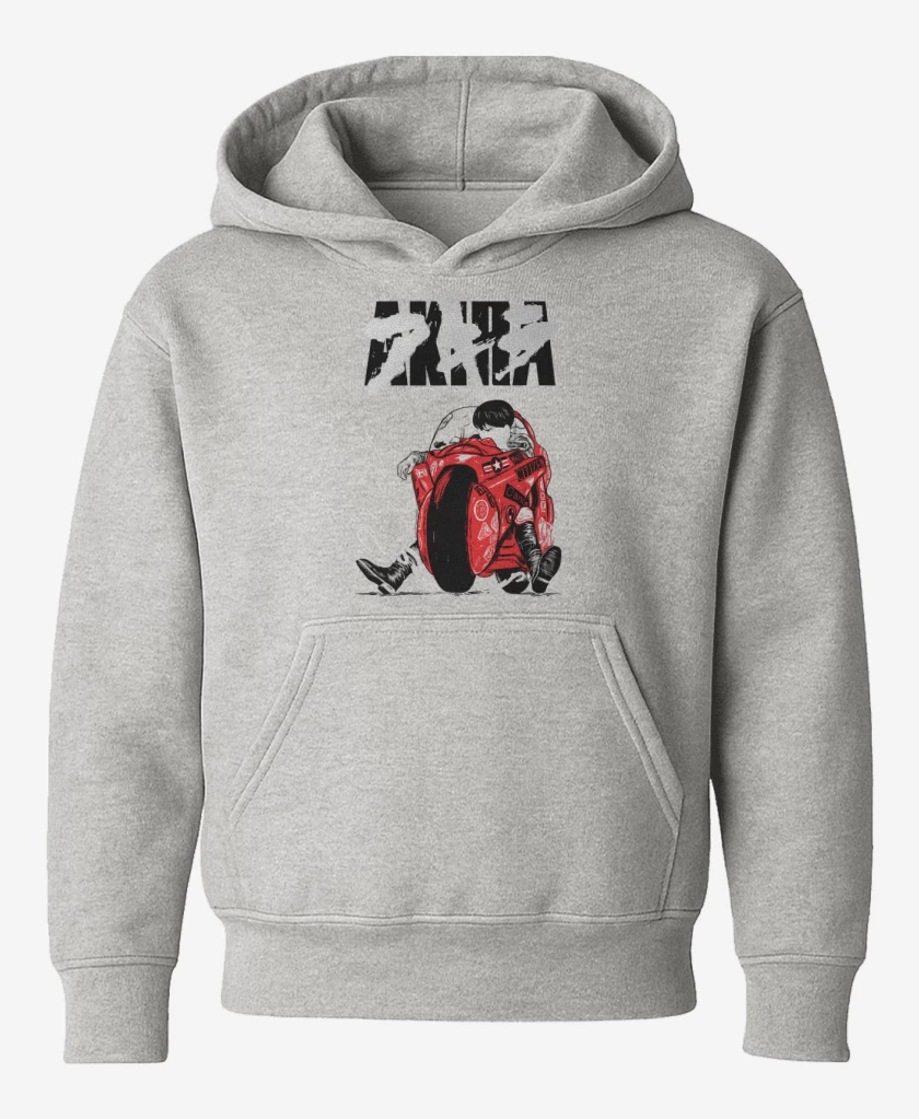 Poleron de niño Gris Melange de Kaneda Motoquero