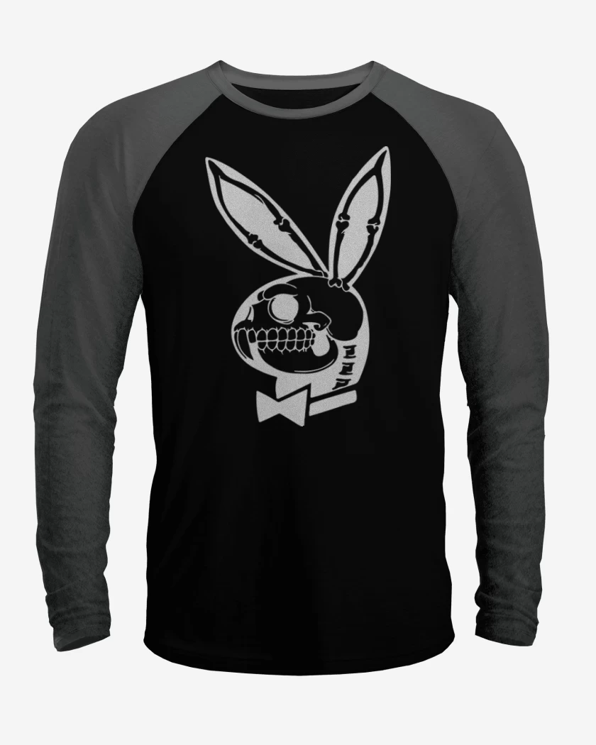 Polera Raglan Negro / Negro Heather de Play B