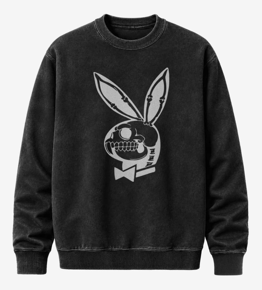 Poleron Polo Acid Wash Negro de Play B